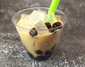Bubble tea boba tea gift soap USA Handmade