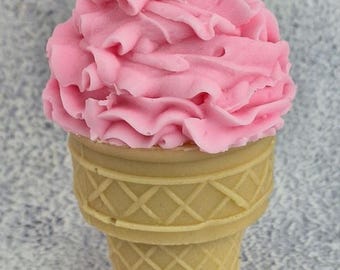 Ice cream cone birthday Gift Stocking Stuffer Christmas Gift soap Birthday Party Gift Realistic looks ice cream cone Kids Soap USAHandmade
