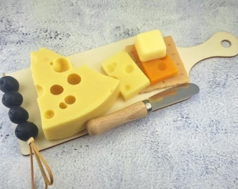 Cheese platter Soap Gag Gift charcuterie board Soap For Him Fishing Dad gift Husband Boyfriend gift Funny gift for Kids Gifts USA HandMade