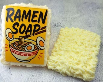 Ramen Noodle Soap Realistic Fake Food Korean Ramen Prank Gift College Student Gift Stocking Stuffer White Elephant Secret Santa Gag