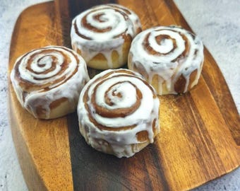 Cinnamon bun soap Christmas Gift Cinnabon Stocking Stuffer Delicious look and scent Dessert Bakery  Made in the USA