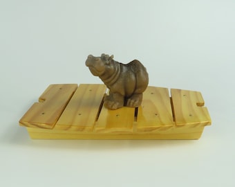 Cadeau hippopotame Savon cadeau fête des mères pour lui Design de salle de bain africain Mignon petit hippopotame Choix de saveurs merveilleuses Fait main aux États-Unis