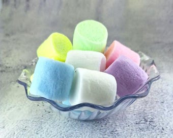 Marshmallow S'more Soap Gift Realistic Chocolate Candy White Elephant Gag Gift Christmas Stocking Stuffer Secret Santa Holiday Party Handmad