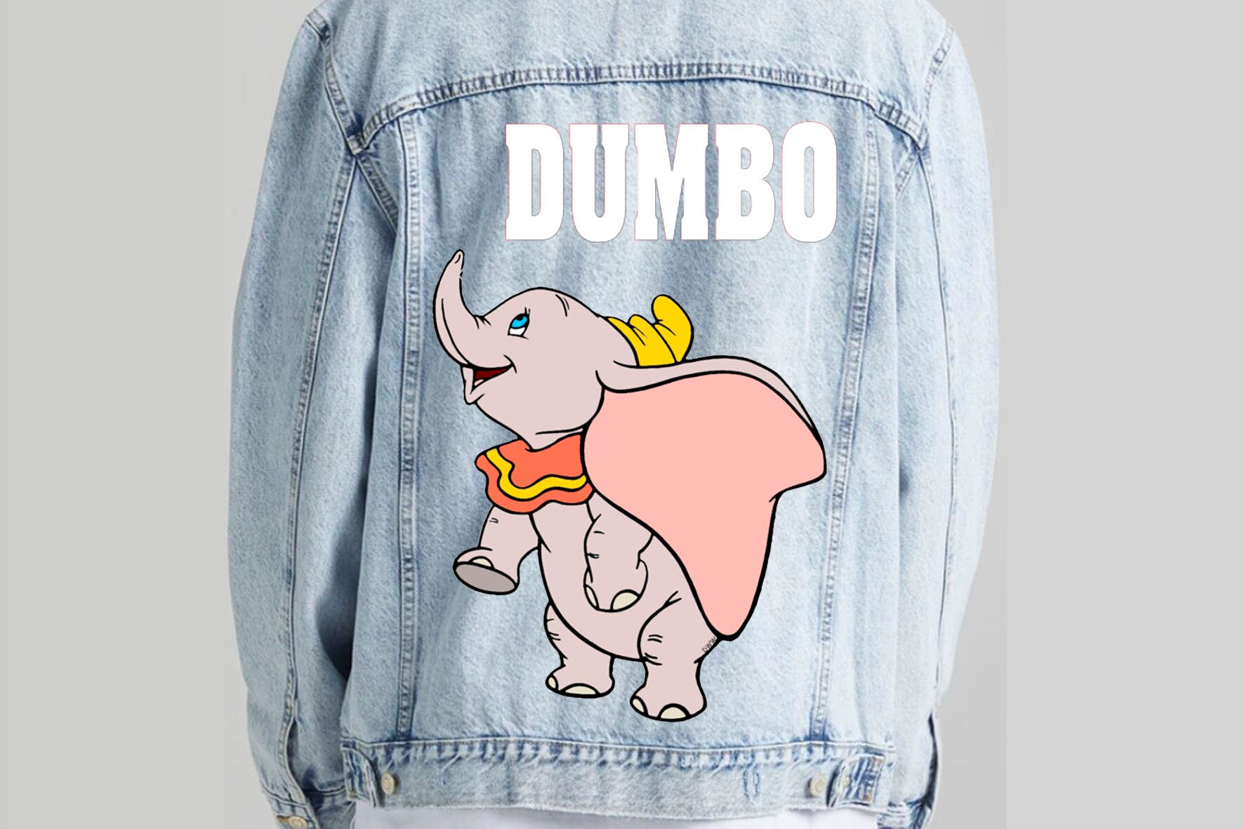 DUMBO Hand Painted Denim Jacket Etsy