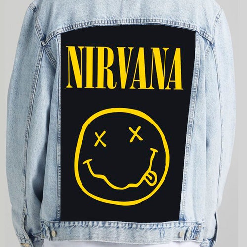 NIRVANA - hand painted shops denim jacket