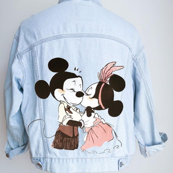 Mickey and Minnie Mouse Hand Painted 
