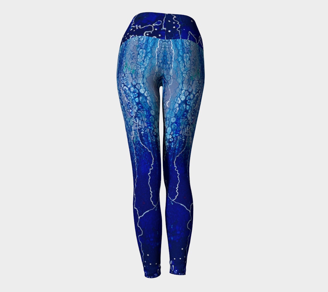 Blue Bubble Yoga Pant Full Length - Etsy