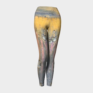 Yoga Leggings Gold Bubbles Yoga