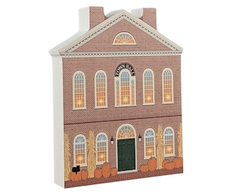 Old Town Hall, Salem Massachusetts, witchy, witch decor, US National Park Travel, Witch Trial Art, Cats Meow Village, Autumn, Fall Decor