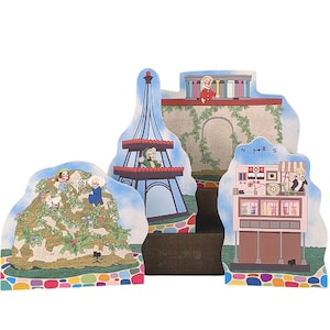 Mister Rogers Neighborhood, Mr Rogers, Make Believe Neighborhood, Museum-Go-Round, Grandpere&#39;s Eiffel Tower, Wood Blocks, Cats Meow Village