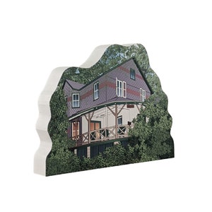 Custom Home Illustration,  Our First Home, Family Established Wooden Sign, Wood Block, My house made as a Cats Meow, Tiny House, Wood Block