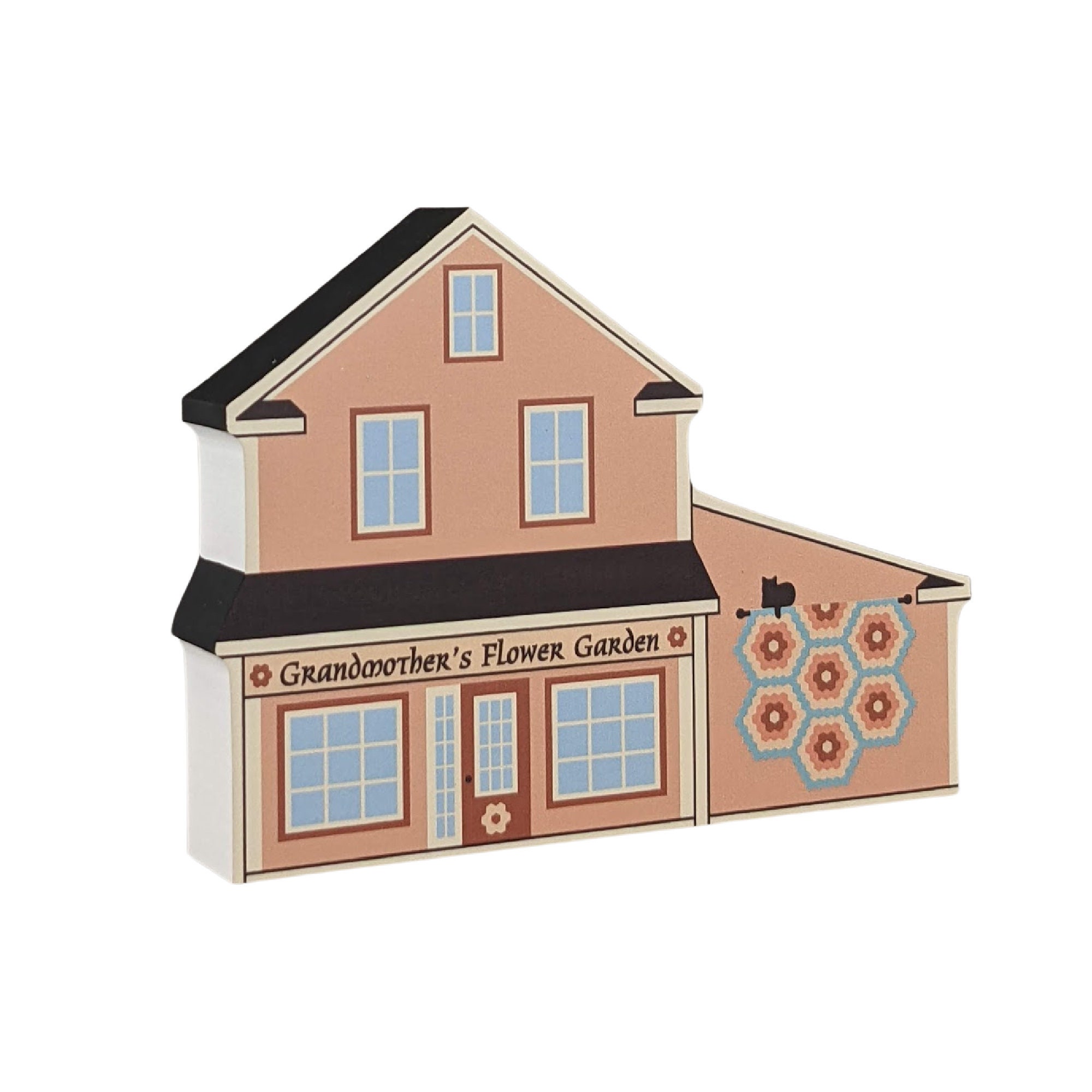 Großmütter Blumengarten Quilt Shop winzige Holzscheunen | Etsy