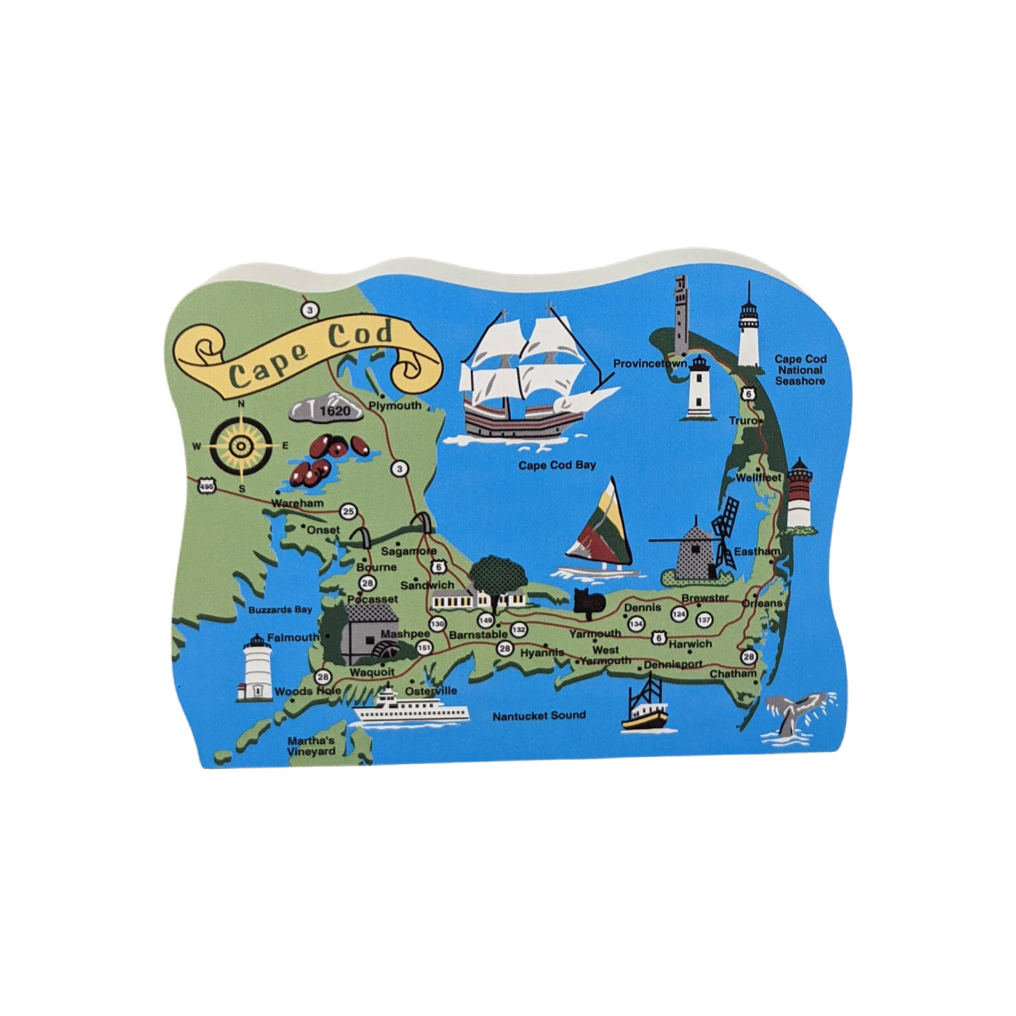 Cats Meow Village Cape Cod Massachusetts Cape Cod Map Etsy