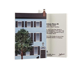 Charleston Rainbow Row #9, East Bay Street, South Carolina, Cats Meow Village