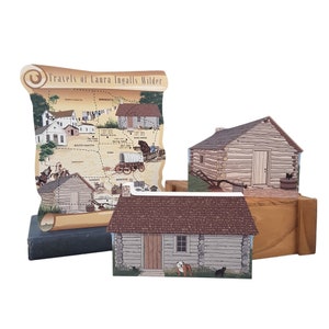 Laura Ingalls Wilder Choose from 3 pieces, Cats Meow Village, Little House On the Prairie, Little House In The Big Woods
