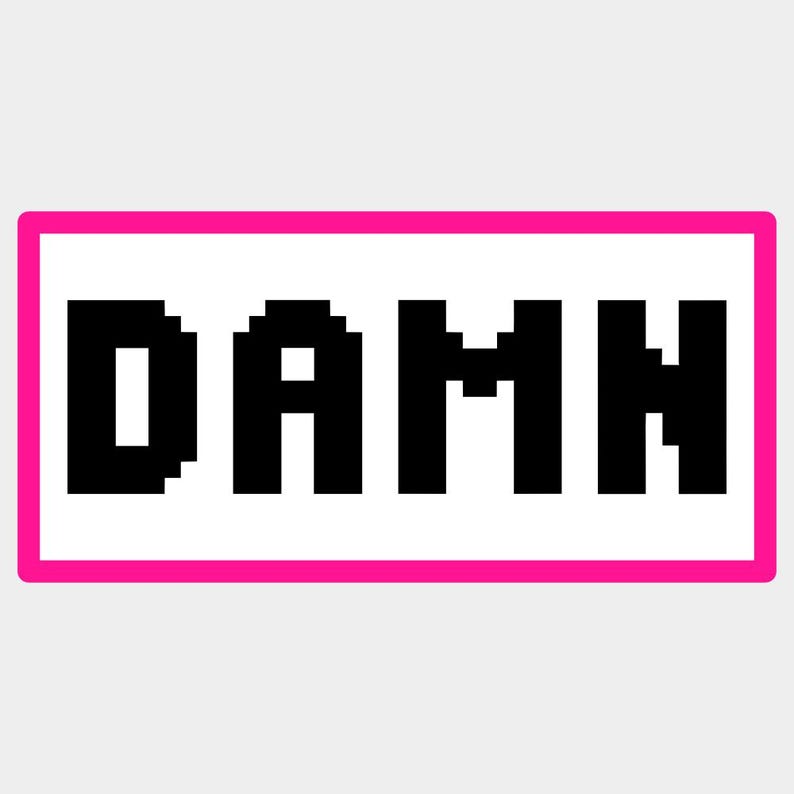 Four Letter Words | DAMN Grid Template Pattern for Crochet, Knitting ...
