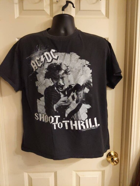 AC/DC Shoot to Thrill Graphic Tee | Etsy