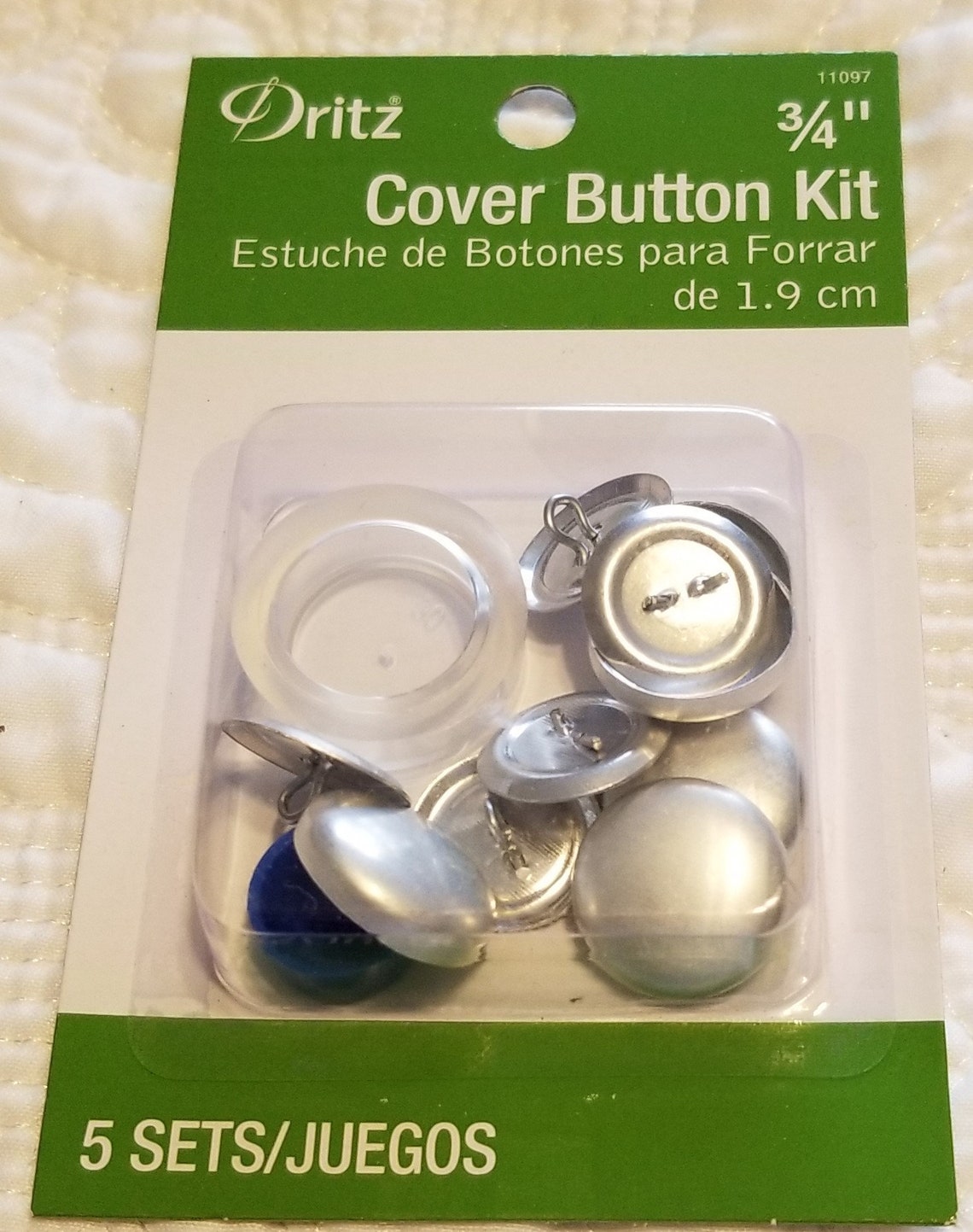 Dritz Cover Button Kit 3/4 Etsy