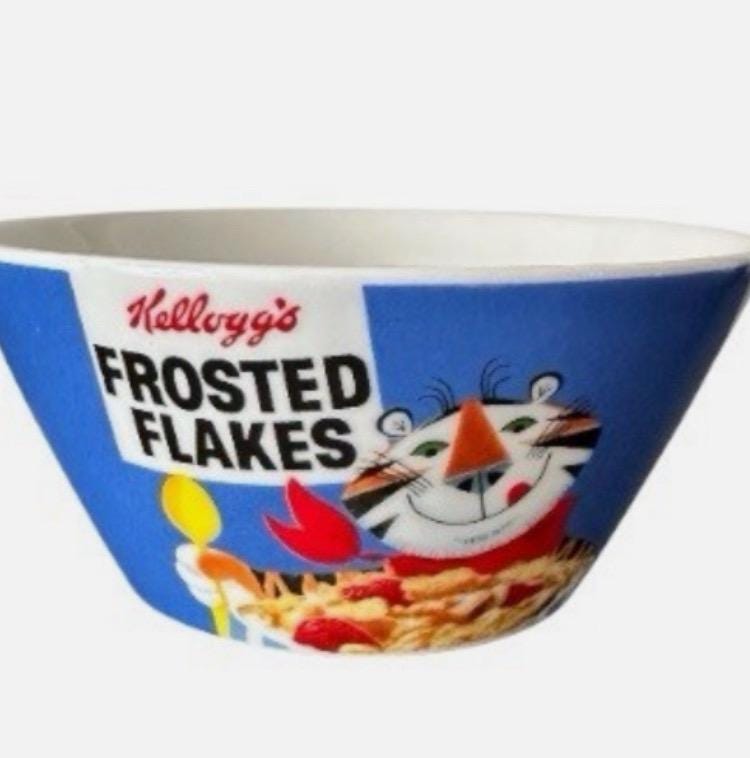 Frosted Flake Cereal Bowl - Etsy