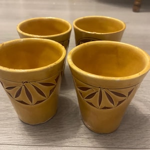 Moroccan Pottery Cups