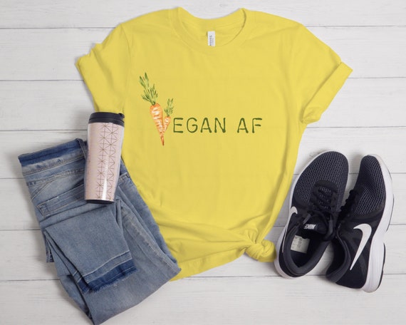 Vegan Af T-Shirt Vegan Gift Vegetarian Shirts Vegan Af T-Shirt Vegan Gift Vegetarian Shirts
