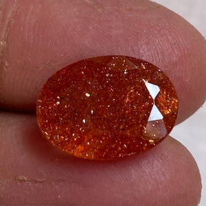 Glittering Blood Red Sunstone Rainbow fire Sunstone Cutstone with Sparkling Multi Fire Beautiful Orange Green Oregon Sunstone