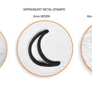 ImpressArt MOON and STARS Stamps Fun Star, Star Outline metal stamps, jewelry stamping tools, metal stamping tools, diy jewelry stamping