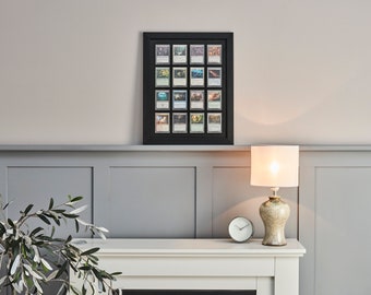 16 Trading Card Frame | Pokemon, MTG, Yu-Gi-Oh!, Sports | UV Protection | Satin Black Hardwood