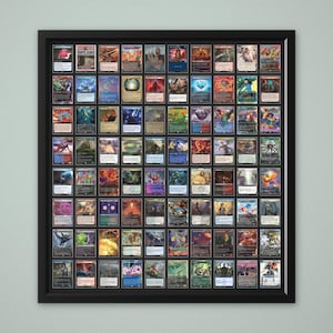80 Trading Card Frame | 99% UV Protection | Pokemon, MTG, Yu-Gi-Oh!, Sports | Satin Black