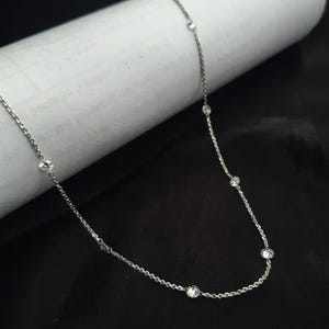 Diamond Station Necklace