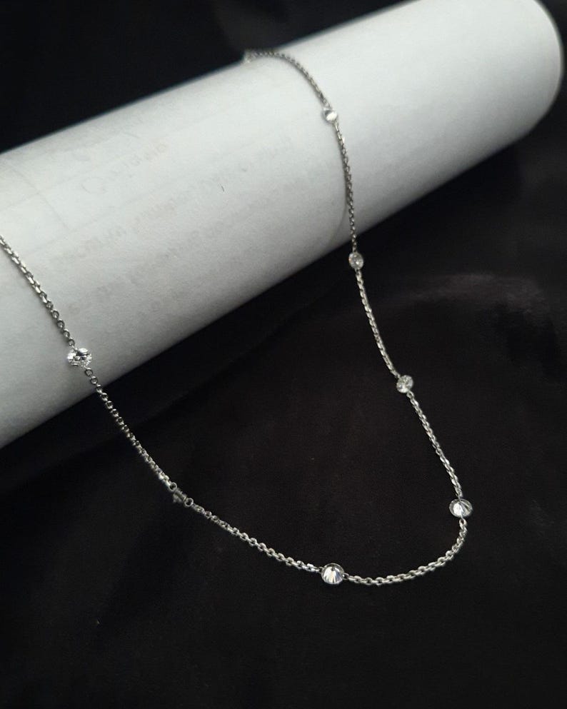 Diamond Station Necklace