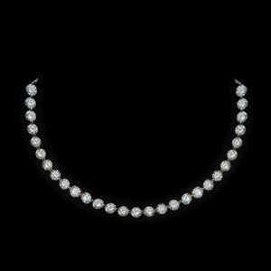 18&quot; Inches, 2.6 Mm Lab Grown Diamond Tennis Necklace 8.72 Carat Lightweight Diamond Bracelet in 14k White Gold for Her