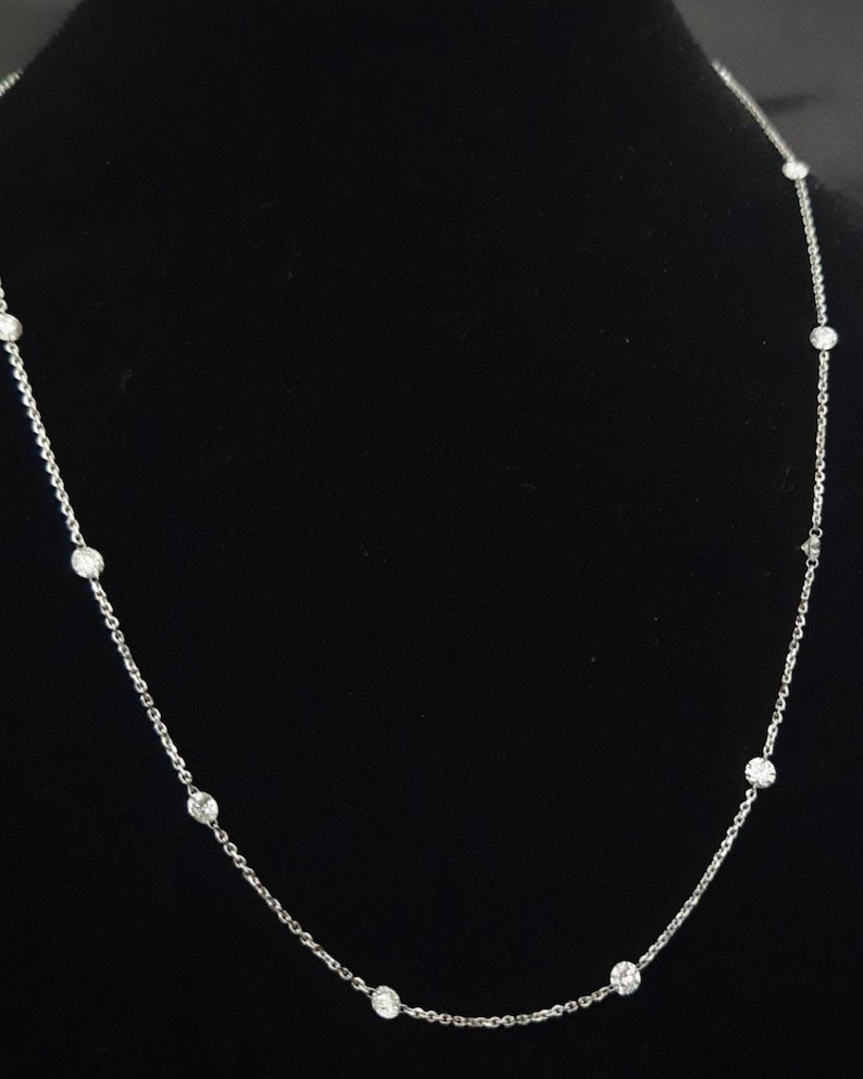 Diamond Station Necklace