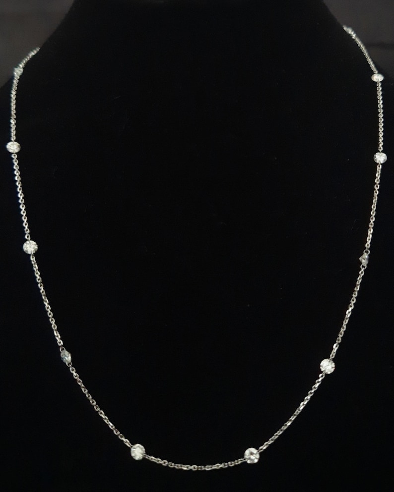 Diamond Station Necklace