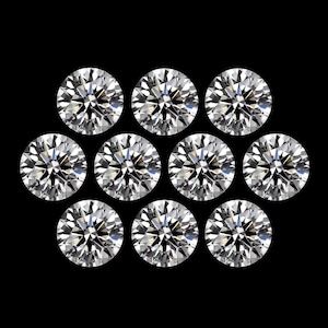 2.00 mm Lab Grown Diamond Round Cut VS Clarity D-F Loose Diamonds for Jewelry Making