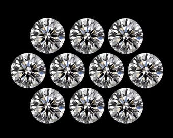 2.00 mm Labor gewachsene Diamanten Rundschliff VS Klarheit D-F Lose Diamanten für die Schmuckherstellung