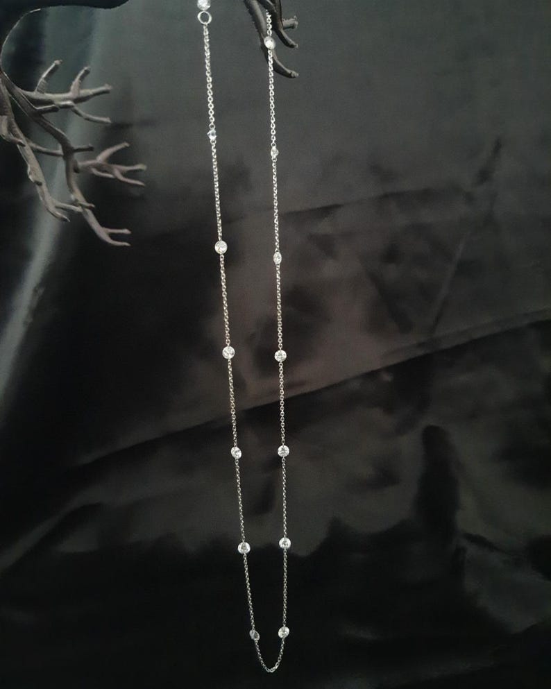 Diamond Station Necklace