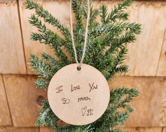 Décoration de Noël écriture gravée : cadeau commémoratif personnalisé