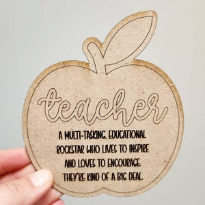 Teacher appreciation gift/teacher gift/apple/teaching/school teachers/gift ideas/wooden apple