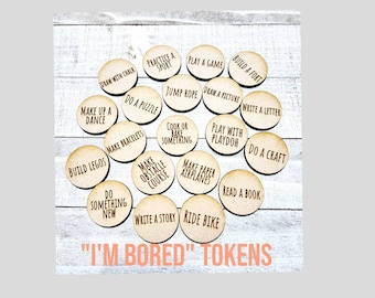 Boredom Buster Tokens: Kids' Activity Jar, Screen-Free Fun