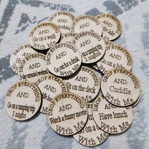 Date Night Idea Coins: Fun Activity Tokens (Set of 20)