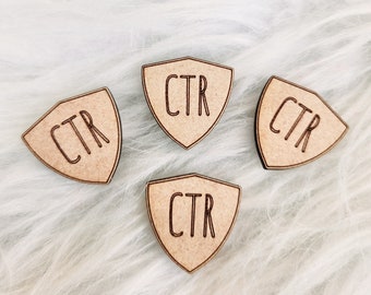 CTR pocket token, CTR shield, Primary gift, LDS, Choose the right, Jesus Christ, Church, missionary handout, mission gift, token