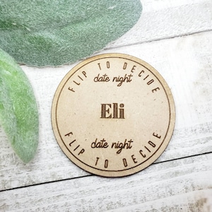Stocking Stuffer - Couples- Couples decision maker- Dates night flip coin- personalized-gift-fun-wedding- anniversary-joke-funny