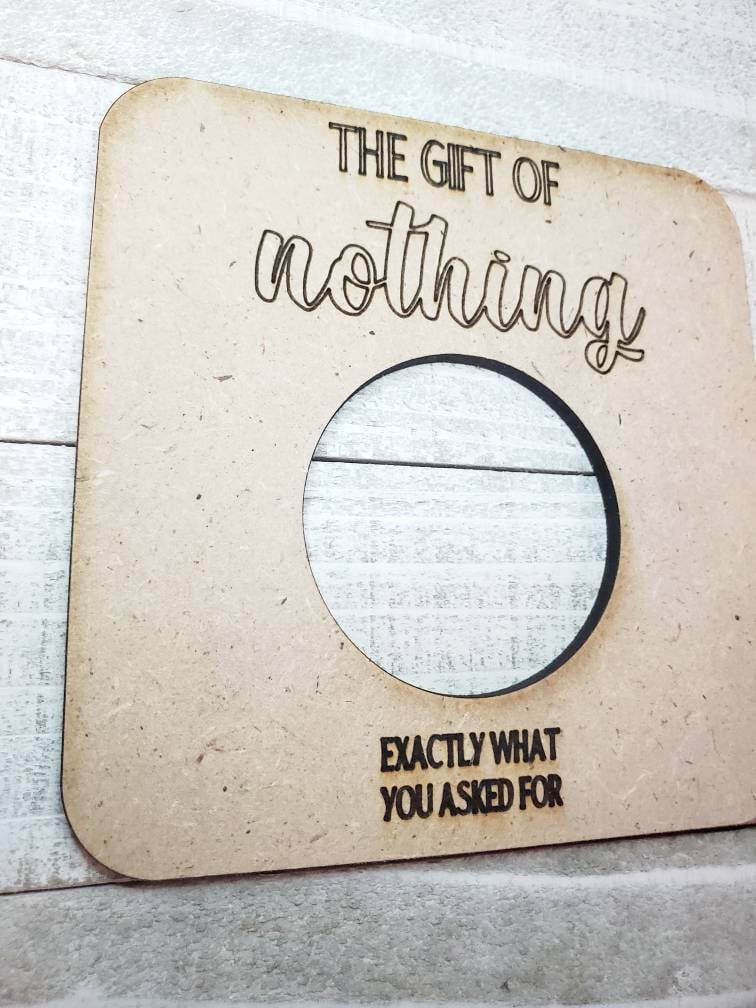 Nothing Present Gift of Nothing-gag Gift-white Elephant- Birthday- Christmas- Nothing ...