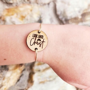 2025 Youth Theme Wooden Charm: Look Unto Christ