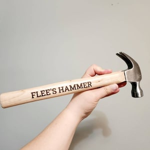 Lasergravur Hammer/Vatertagsgeschenk/Idee/Hammer/Werkzeuge/Idee/Hammer mit Lasergravur personalisiert