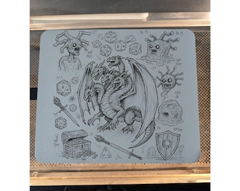 Custom Engraved Computer Mouse Pad / Use any image or clip art