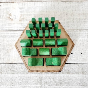 Game Piece Holder - Organizer - Homes, Cities, Roads Holder - Game Piece Holder - Catan game - Settlers