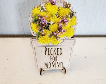 Hand Picked Flower Holder For Kids/ Mothers Day / Birthday Gift / Kids Fun Idea
