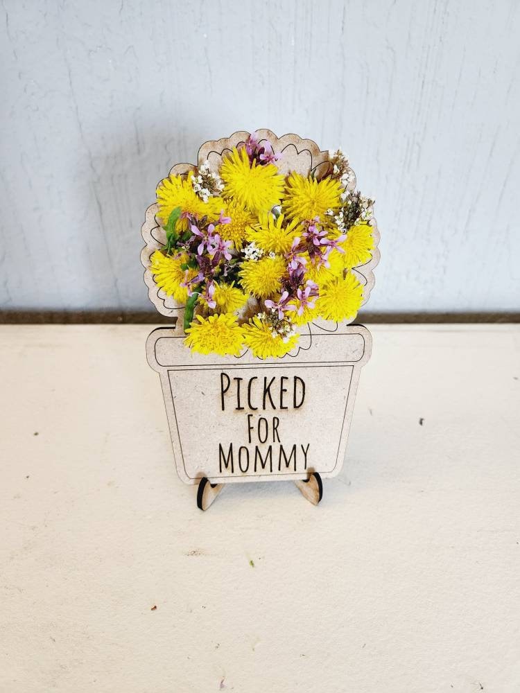Hand Picked Flower Holder For Kids/ Mothers Day / Birthday Gift / Kids Fun Idea